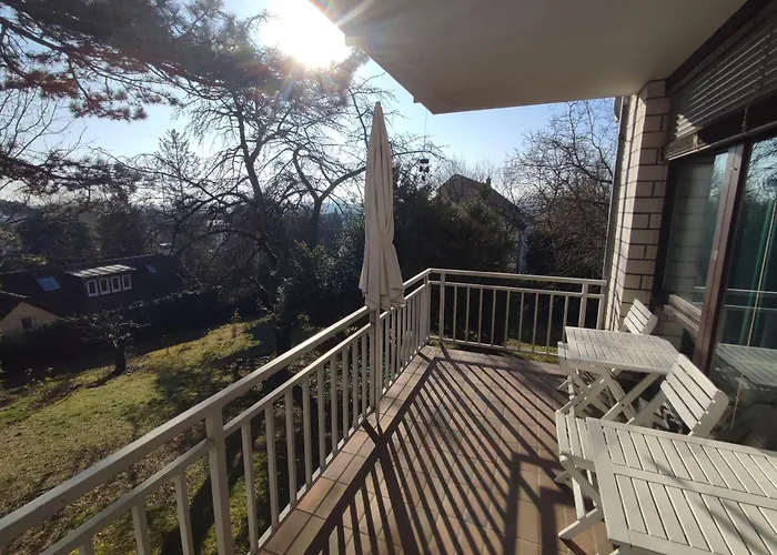 Nature View Mit Balkon, Indoor Pool, Kueche Tiefgarage Auf Anfrage * Висбаден